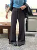 Pantalones acampanados de otoño de cintura alta adelgazantes hasta el suelo para mujer, nuevos pantalones de campana deportivos casuales 2026 con efecto de caída, ropa para mujer