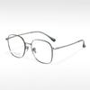 HX08025 Luz Luxo Pure Titanium Artístico Retro Glasses Frame Atmosfera Leve Grande Armação Óptica para Miopia