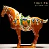 Caballo Tang Sancai Caballo de Cerámica Año del Caballo Adorno Regalo Nacional Artesanía de Caballo Regalo Decoración de Sala de Estar Adorno para el Hogar Seis Caballos