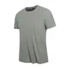 Nueva Camiseta de Hielo de Manga Corta para Hombre con Cuello Redondo para Verano, Top Deportivo y Casual para Correr para Hombre, Top Ligero y Transpirable para Hombre