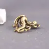 Figurinha de Polvo de Latão Vintage Beleza Ornamento de Mesa Nicho Personalidade Animal de Estimação para Chá Colecionável Artesanato Presente Fábrica Atacado