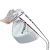 Armazón de Gafas sin Marco para Maestro, Titanio Puro, Ultraligero, Estilo Diseñador, Aspecto Natural, Efecto Adelgazante, Se Puede Montar con Lentes Graduados, Armazón de Titanio