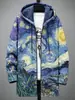Chaqueta de algodón con capucha de manga larga, nueva para 2026, estilo europeo y americano, estampado digital 3D, ropa exterior casual de manga larga con capucha para hombre