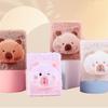Muñeca Bala Peluche Cuaderno 64K Página a Color Ilustración Diario Estudiante Cuaderno Caricatura Linda Planificador 2026