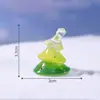 Micro-Paisagem Criativa Fofa Árvore de Natal Boneco de Neve Estatueta Casa de Bonecas DIY Decoração Acessório de Pendurar Mini Ornamento