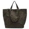 2024 Nuevo Bolso Tote de Gran Capacidad Transfronterizo Estampado de Leopardo Moda Comercio Exterior Bolso de Hombro Bolso de Mano Simple Casual Bolso Sobaco