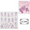 Zhengxiang comercio exterior transfronterizo japonés y coreano pegatinas de uñas relieve pegamento suave 5D sirena medusa doradas pegatinas de uñas al por mayor personalizadas