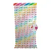 Novos Suprimentos para Decoração de Festa Cortina de Seda Chuvosa Twill Estrela Gradiente Macaron Cortina de Porta Estrela de Cinco Pontas Parede de Fundo