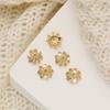 Tampa de Flor com Zircônia Banhada a Ouro 14K Materiais para Joias DIY Contas Espaçadoras para Pulseiras Acessórios de Tampa de Flor para Pulseira Joias Tulipa