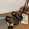 Zapatos de vestir de doble uso, zapatos pequeños de cuero estilo británico para mujer, de suela gruesa, con plantilla oculta para aumentar la altura, estilo preppy, moda otoño 2026, con hebilla de cinturón, versátiles