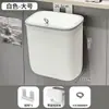 Cubo de basura de cocina con tapa, gran capacidad, cubo de basura colgante para uso doméstico, cubo de basura de escritorio/montado en la pared a prueba de olores para baño