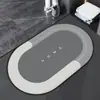 Tapete de Banheiro de Terra de Diatomáceas Secagem Rápida Absorvente Antiderrapante Tapete de Entrada para Vaso Sanitário Lavatório