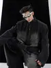 Chaqueta de Mezclilla Retro Canalla para Hombre Primavera y Otoño Ambiente de Alta Gama Calle Explosiva Lavada Desgastada Holgada Casual