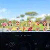 Enfeites Fofos de Cavalo do Zodíaco para Carro, Decorações Elétricas de Interior para Carro do Deus da Riqueza, Decorações para Tela de Computador do Painel do Carro