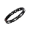 Pulsera magnética de moda europea y americana, superventas transfronteriza, lujo ligero, trébol de la suerte, aleación con incrustaciones de diamante, pulsera de joyería magnética de una sola fila para mujer