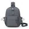 Mochila feminina à prova d'água estilo moto para atividades ao ar livre, bolsa de peito casual simples de grande capacidade, bolsa esportiva de caminhada masculina