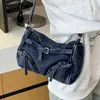 Bolso de Axila para Mujer 2026 Nuevo de Moda Otoño Casual Moda Bolso de Hombro de Mezclilla para la Escuela y para Ir al Trabajo Bolso Cruzado