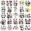 50 pegatinas de grafiti de panda personalizadas, originales, de dibujos animados, con diseño de animalito, para decorar tazas de agua y fundas de teléfono.