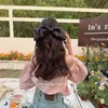 Accesorios para el Cabello de Lujo Sense con Lazo Grande de Satén Pasador para Mujeres Clip para Cola de Caballo en la Parte Trasera de la Cabeza Tocado Nuevo Clip Superior