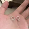 Aretes de Plata de Ley S925 con Circonita de Corazón Rosa para Mujer, Aretes Estilo Dulce y Fresco Ins, Aretes Elegantes y Versátiles de Dos Formas de Usar