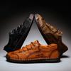 Explosiones de verano 2022 transfronterizas talla grande para hombre casual exterior cosido a mano fondo zapatos de hombre cuero versión coreana de una venta al por mayor