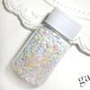 Pétalas de Cereja Lantejoulas Nail Art Glitter Laser Flush Cânhamo Cebola em Pó Pétala Cristal Cola Gotas Pacote de Material DIY Areia Movediça Mahjong