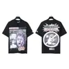 Transfronterizo 24ss Hell Star Hellstar Estilo Europeo y Americano High Street Manga Corta Tendencia Camisetas para Hombre y Mujer Belleza de Nicho Marea