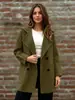 2026 Nuevo Abrigo de Lana Elegante de Otoño/Invierno Transfronterizo Europeo y Americano para Mujer Chaqueta de Lana Holgada de Doble Botonadura