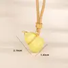 Collar de Calabaza de Siete Piezas de Plata de Ley S925 para Hombres y Mujeres, Cadena Trenzada para Suéter, Nuevo Estilo Chino Nicho de Gama Alta Siete Colores Dopamina