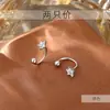 Exquisitos Aretes de Diamante Brillante en Forma de Estrella con Cierre de Rosca, Joyería Versátil de Diseño Nicho al por Mayor