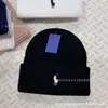 Popular Moda Invierno Nuevo Pareja Clásico Caballo Bordado Trenzado Tejido Sombrero Exterior Cálido Lana Sombrero Frío