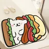 Alfombrilla de Baño de Tierra de Diatomeas Dibujos Animados Alfombrilla Absorbente para Ducha Entrada de WC Baño Alfombrilla Antideslizante de Secado Rápido