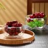 Atacado Tigela de Vidro Borossilicato Alto de Camada Dupla Utensílios de Mesa de Vidro Transparente para Uso Doméstico Iogurte Salada de Frutas Vidro Tigela de Camada Dupla