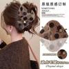 Novo Prendedor de Cabelo Triângulo com Laço de Tecido Coreano Retrô para Mulheres, Grande, para a Parte de Trás da Cabeça com Grande Volume de Cabelo, Prendedor de Tubarão