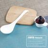 Pure White Ceramic Spoon Creative Ceramic Stir Long Handle Coffee Spoon Tempero Colher Pequena Colher Sopa Colher Pequena Colher de Arroz
