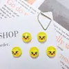 Accesorios populares para uñas de la serie de animales pequeños de hielo transparente, pollitos de dibujos animados, osos, conejos, decoraciones de resina para uñas y fundas de teléfono
