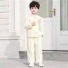 Nuevo traje estilo chino con cuello mao para niños, colección otoño e invierno, con un diseño tradicional chino, adecuado para desfiles de moda, bodas y actuaciones