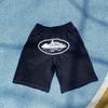 Pantalones Cortos Holgados Trendy de Calle Deportivos Versátiles Casuales Verano Algodón Fino Estilo Universitario Pantalones de Playa