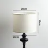 Lámpara de Mesa, Lámpara de Pie, Lámpara Colgante, Pantalla de Lámpara de Pared, Pantalla Cónica de Tela, Mesita de Noche de Dormitorio, Tela de Lino Simple y Acogedora