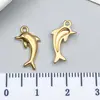Accesorios para Joyería DIY Transfronterizos Colgantes Sencillos de Acero Inoxidable con Temática Marina Concha Caballito de Mar Tortuga Pulsera Collar Colgante