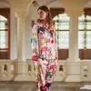 [Estampa de Leopardo] Estilo Europeu e Americano Estampa Animal Veludo de Ilha Pijama Feminino Outono e Inverno Forrado com Fleece Quente Roupas de Casa Femininas