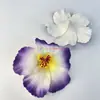 Cabeças de Flores de Hibisco Artificiais Mais Vendidas no Exterior de Fabricantes, Flores Havaianas em Gradiente Multicor, Adereços para Fotos de Férias na Praia, Acessórios de Cabeça com Flores