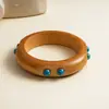 Pulsera geométrica redonda irregular de resina transfronteriza europea y americana, joyería de mujer de alta gama fresca y ligera de verano