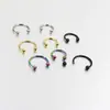 0.8mm de Grosor y Delgadez Varilla Acero Inoxidable Joyería para Piercing Anillo en C Anillo de Herradura Anillo Nasal Anillo Universal CBR Ceja Labio Uña 20g