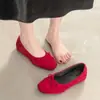 Primer Encuentro Jifa Bailarinas Francesas con Lazo Mujer Nuevas Otoño 2026 Retro Suaves de Corte Bajo Punta Redonda Zapatos de Salón