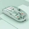 Novo Mouse Sem Fio Recarregável 2.4g Bluetooth Modo Duplo Tampa Superior Magnética para Jogos Escritório Silencioso Multicor Transparente