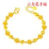 Pulsera de Mariposa Dorada Sha Love Moda para Mujer Pulsera de Flor de Larga Data Joyería de Cobre Fino Chapado en Oro Oro de Imitación