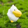 Micro Paisagem de Musgo Desenho Animado Animais Pequenos Fofos Pato Hipopótamo Coala Macaco Sereia Resina Pequenos Enfeites