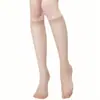 Meias de Verão Naimu Cor da Pele Meias Finas para Panturrilha Meias Meio Invisíveis Transparentes Meias de Meia-Perna Meias Femininas