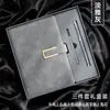 Conjunto de Caderno de Negócios Tipo Fivela A5, Caderno Espesso de Couro Macio de Ovelha Simples, Caderno Atacado, Pode Ser Impresso com Logotipo